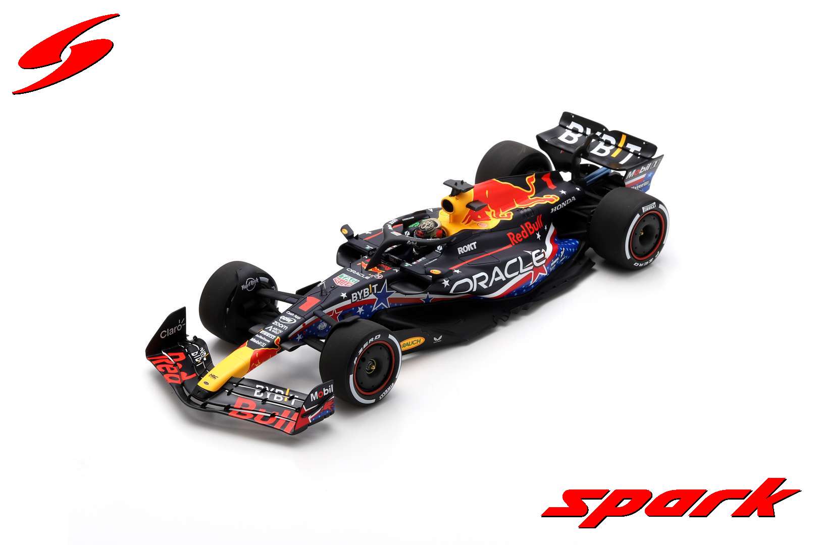 [Pre-Order] Red Bull F1 RB19 #1 Max Verstappen Winner US Austin GP 2023  World Champion Spark 1:18 18S955