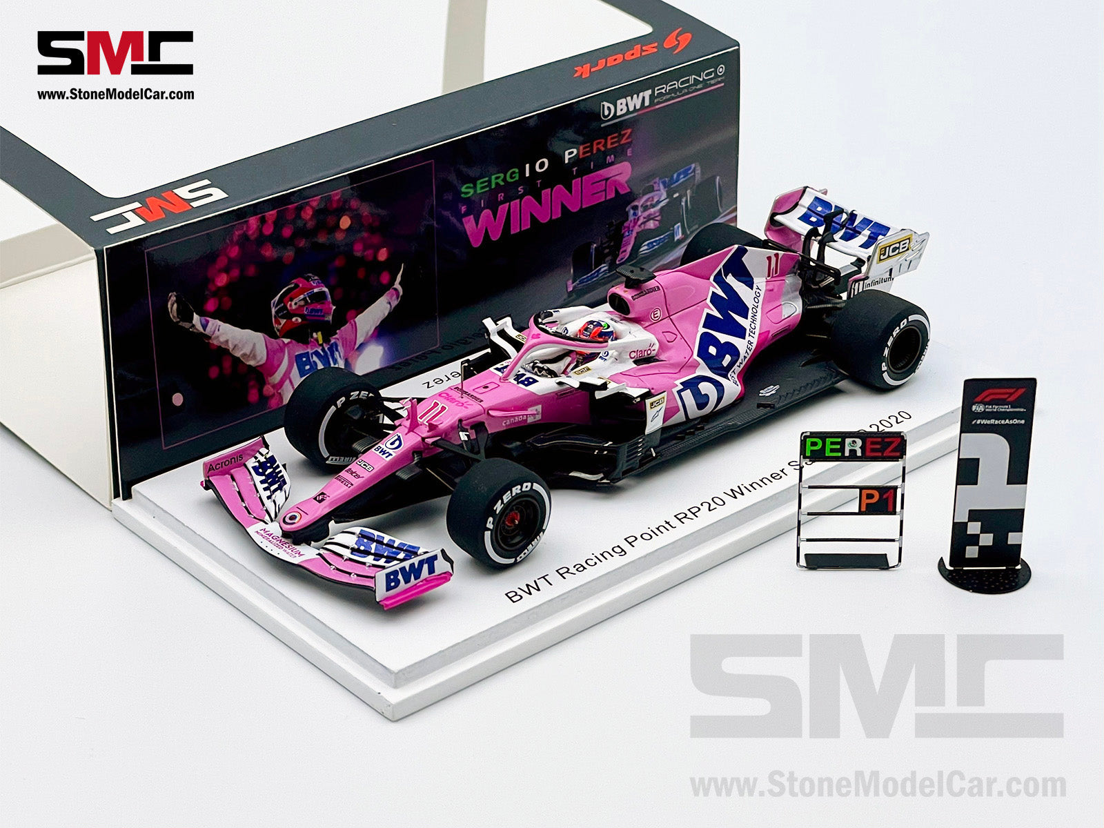 1:43 Spark BWT Racing Point F1 RP20 #11 Sergio Perez Sakhir 2020 