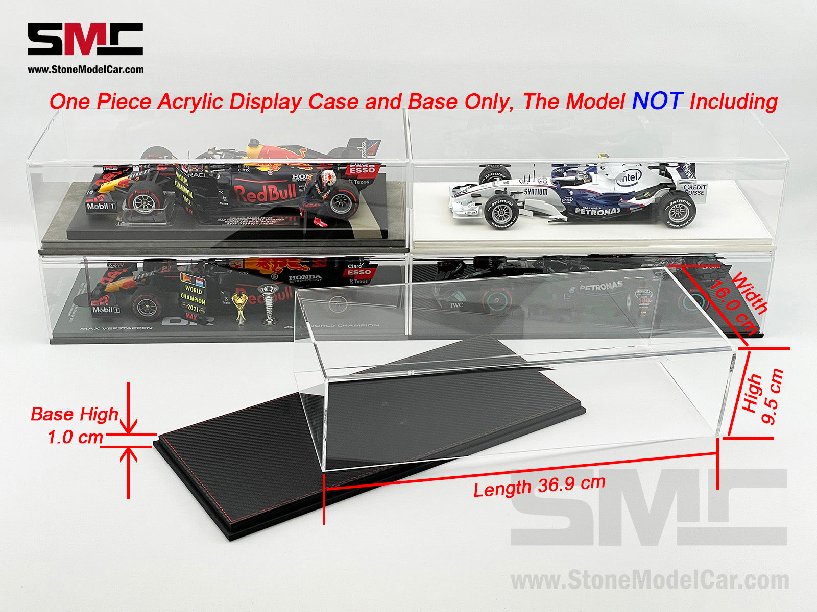 Wall Display Case for Diecast 3 Models Spark / Minichamps / Schuco 1/12  Premium