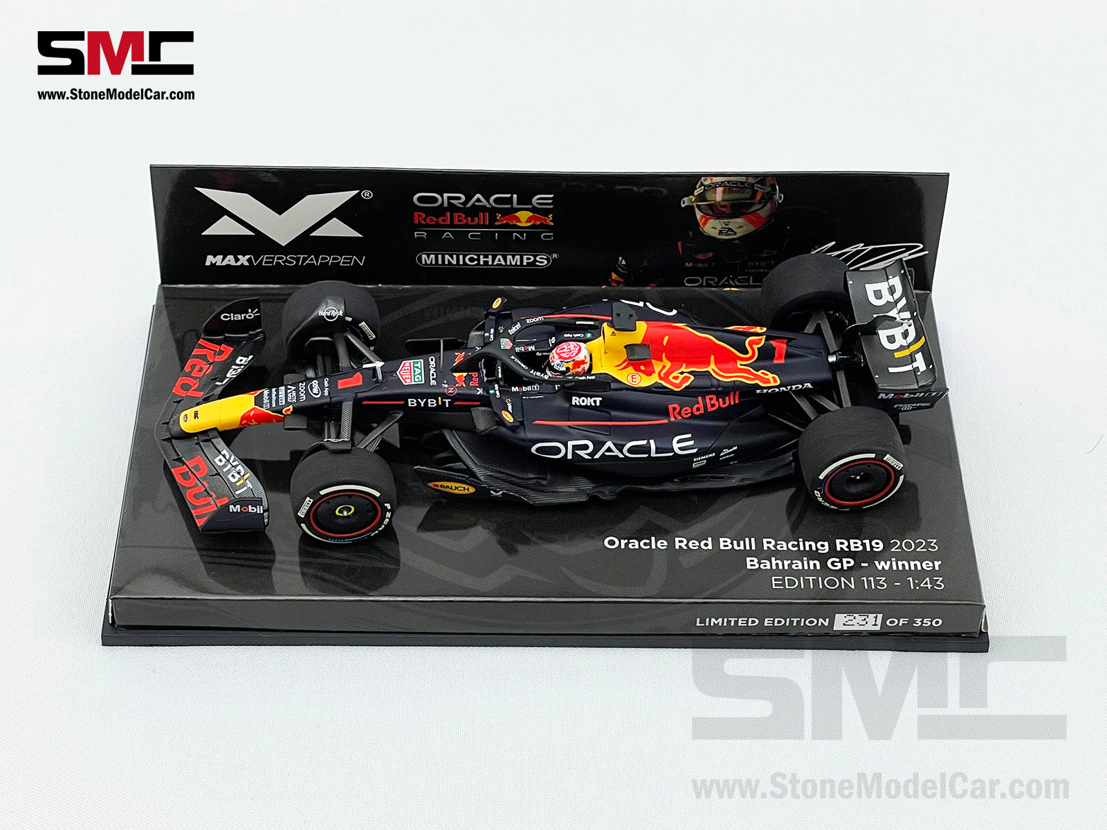 Red Bull F1 RB19 #1 Max Verstappen Bahrain GP 2023 World Champion 1:43  MINICHAMPS