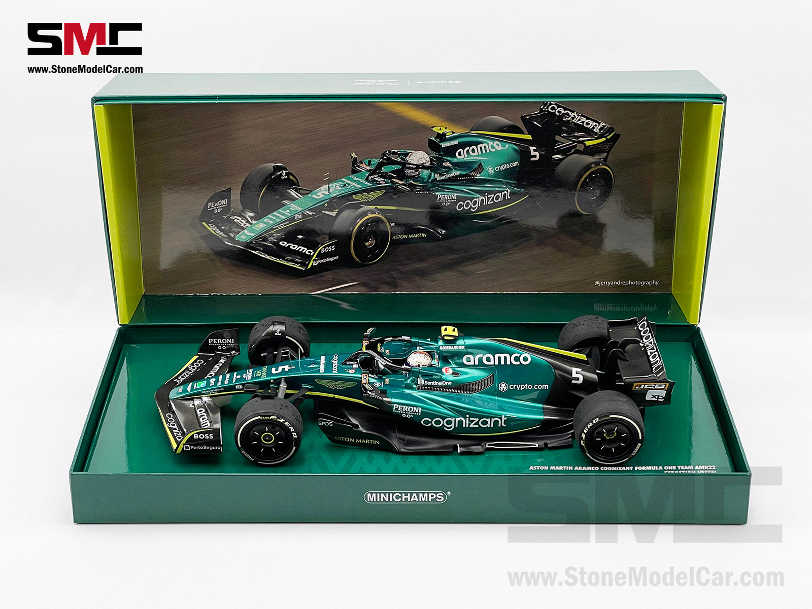 Aston Martin F1 AMR22 #5 Sebastian Vettel Abu Dhabi GP 2022 Last Race 1:18  MINICHAMPS