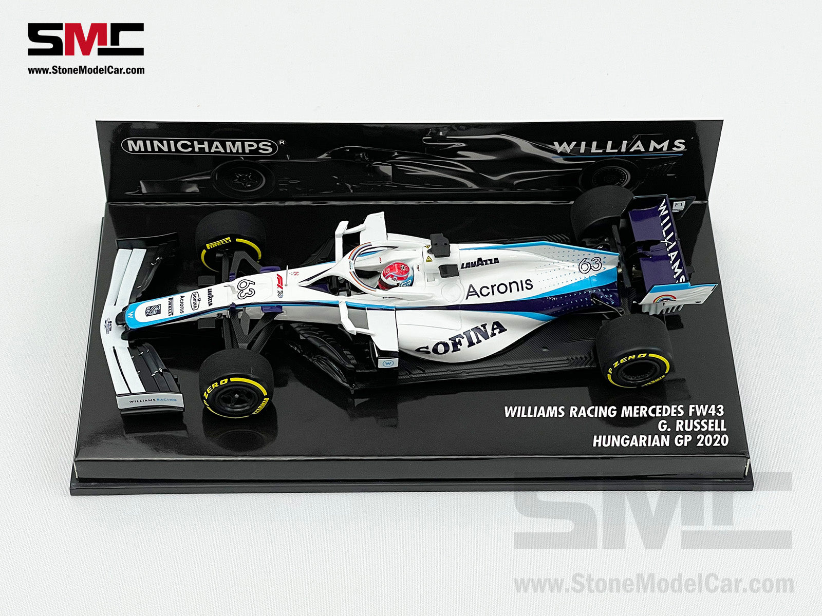 最適ミニチャンプス 1/43 ウィリアムズ FW43 F1 2020 ニコラス ラティフィ Minichamps 1:43 WilliamsLaunch N. Latifi 乗用車