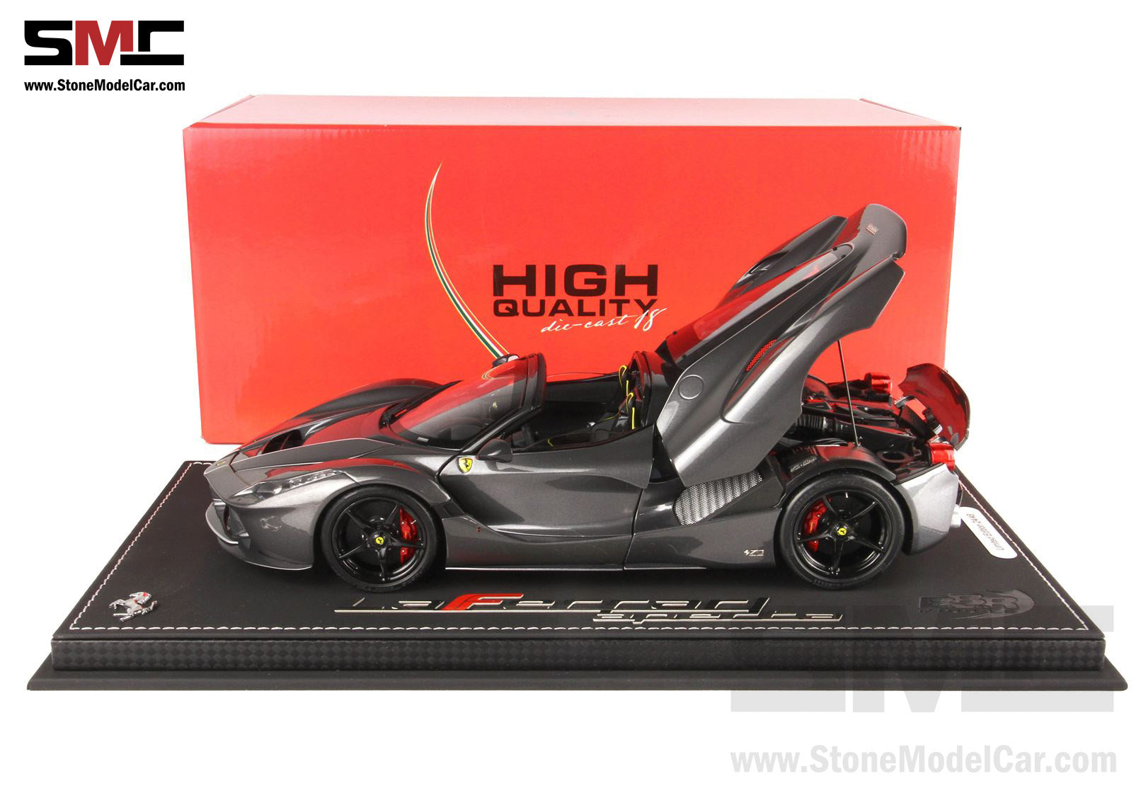 BBR High End Ferrari 1:18 LaFerrari APERTA King of Mandopop Jay Chou Gray  Iron Color Full Open