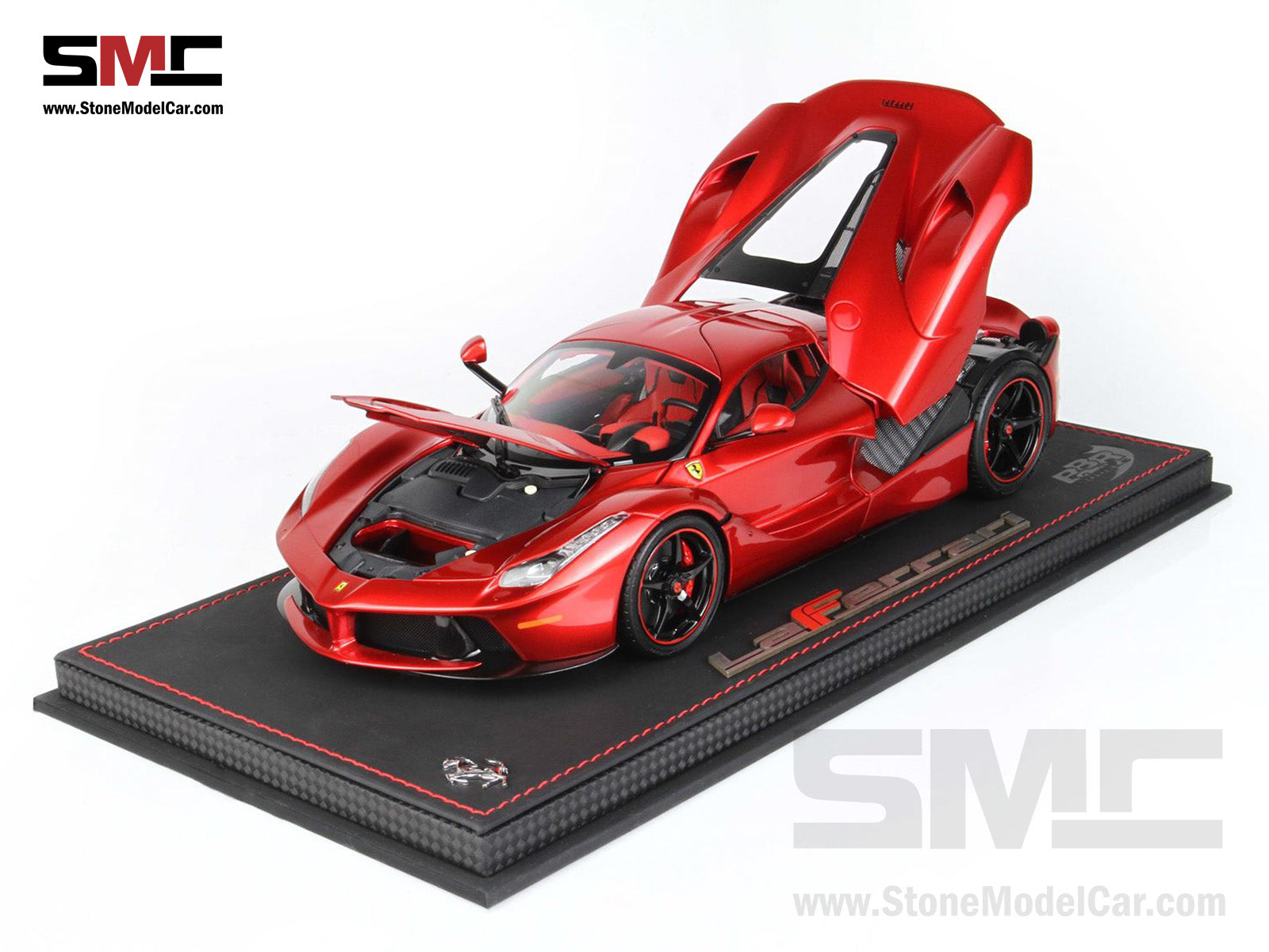 [Pre-Order] BBR High End Ferrari 1:18 LaFerrari Lewis Hamilton Metallic Red  Fire Rosso Fuoco Metallizzato Full Open