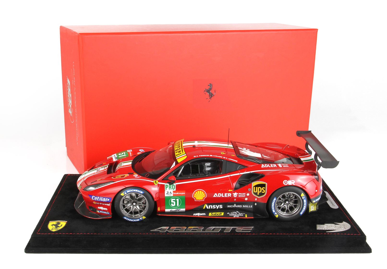 BBR 1:18 Ferrari 488 LM GTE PRO AF Corse #51 Winner 24h Le Mans 