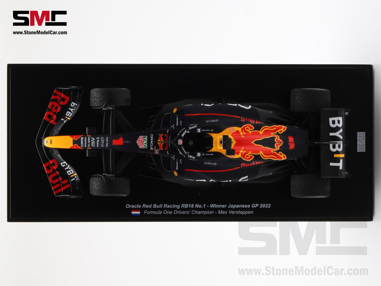 [Pre-Order] Red Bull F1 RB18 #1 Max Verstappen Winner Japan GP 2022 World Champion Spark 1:18 Figure Special