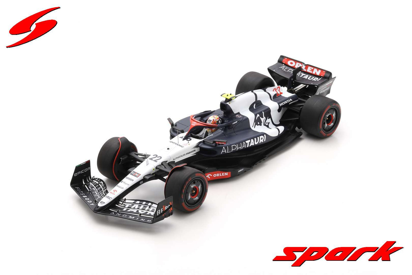 Alpha Tauri F1 AT04 #22 Yuki Tsunoda Bahrain GP 2023 Spark 1:18 18S887