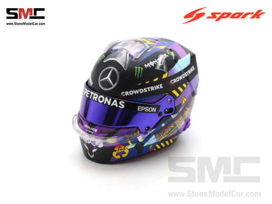 [Pre-Order] Mercedes F1 W12 #44 Lewis Hamilton British GP 2021 7x Times World Champion Spark 1:5 Helmet