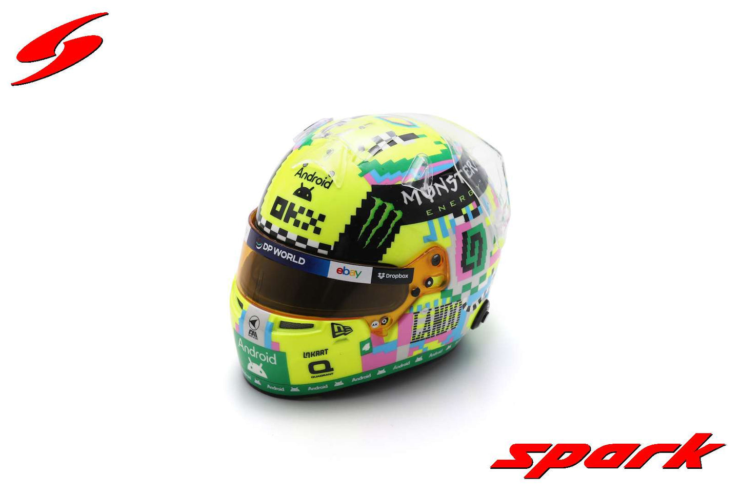 [Pre-Order] McLaren F1 MCL38 #4 Lando Norris British GP 2024 Special Livery Spark 1:5 Miniature Helmet