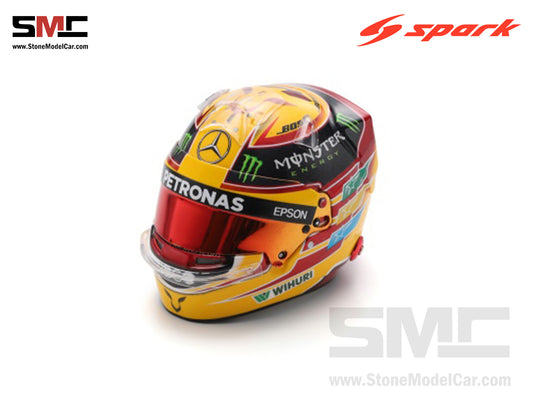 [Pre-Order] Mercedes F1 W08 #44 Lewis Hamilton Mexico GP 2017 4x Times World Champion Spark 1:5 Helmet