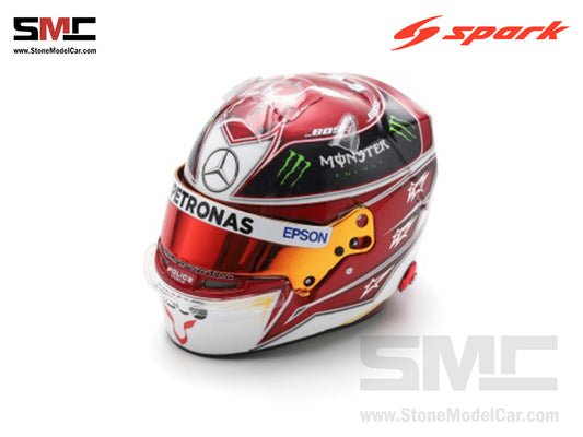 [Pre-Order] Mercedes F1 W10 #44 Lewis Hamilton US GP 2019 6x Times World Champion Spark 1:5 Helmet