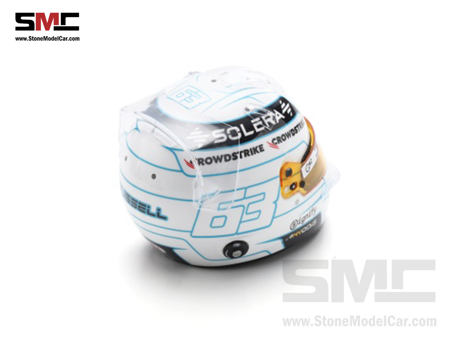 [Pre-Order] Mercedes F1 W15 #63 George Russell Qatar GP 2024 Special Livery Spark 1:5 Helmet