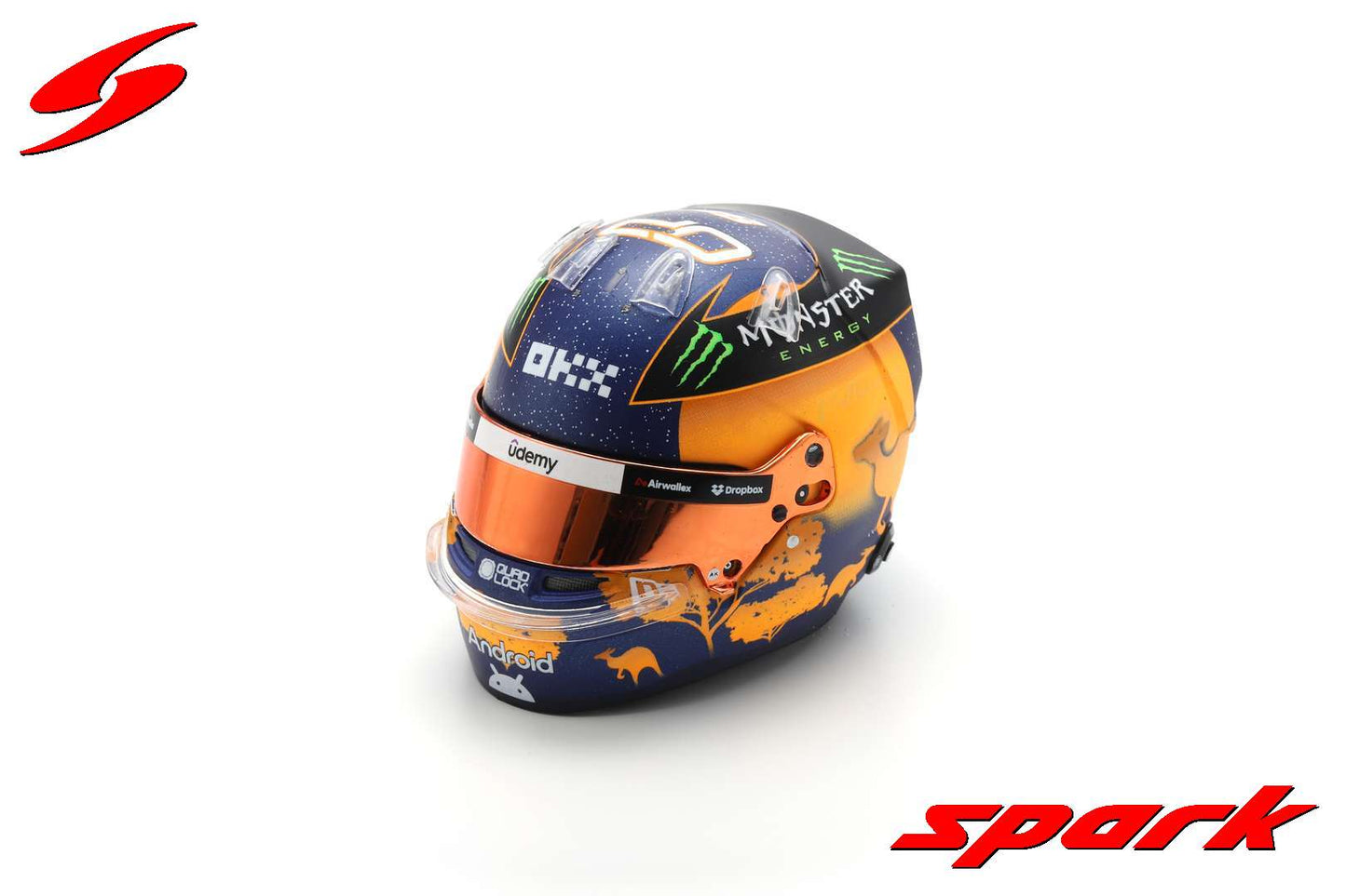 McLaren F1 MCL38 #81 Oscar Piastri Australian GP 2024 Home Race Spark 1:5 Miniature Helmet