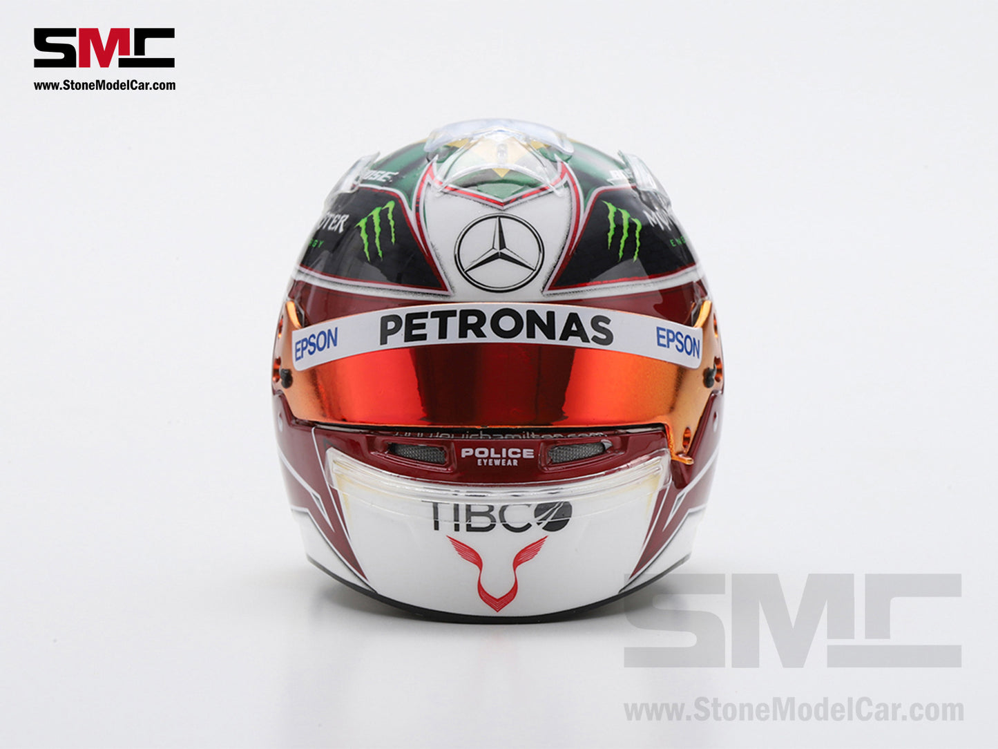 [Pre-Order] Mercedes F1 W10 #44 Lewis Hamilton Brazil GP 2019 6x Times World Champion Spark 1:5 Helmet