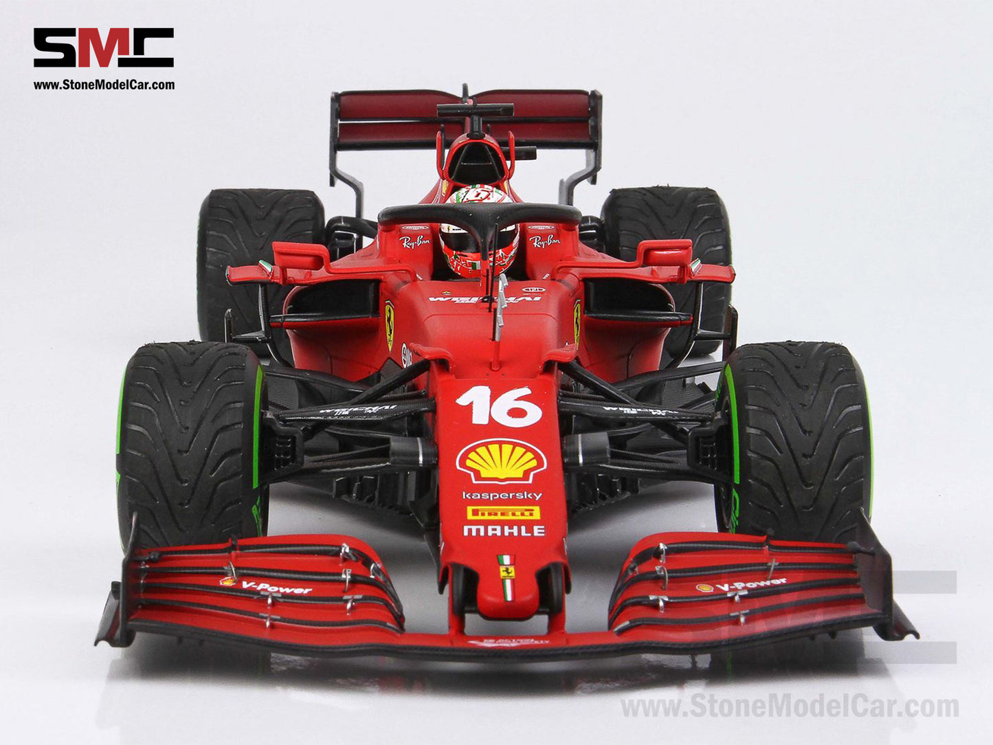 Ferrari F1 SF21 #16 Charles Leclerc Emilia Romagna GP 2021 1:18 BBR Intermediate Tires