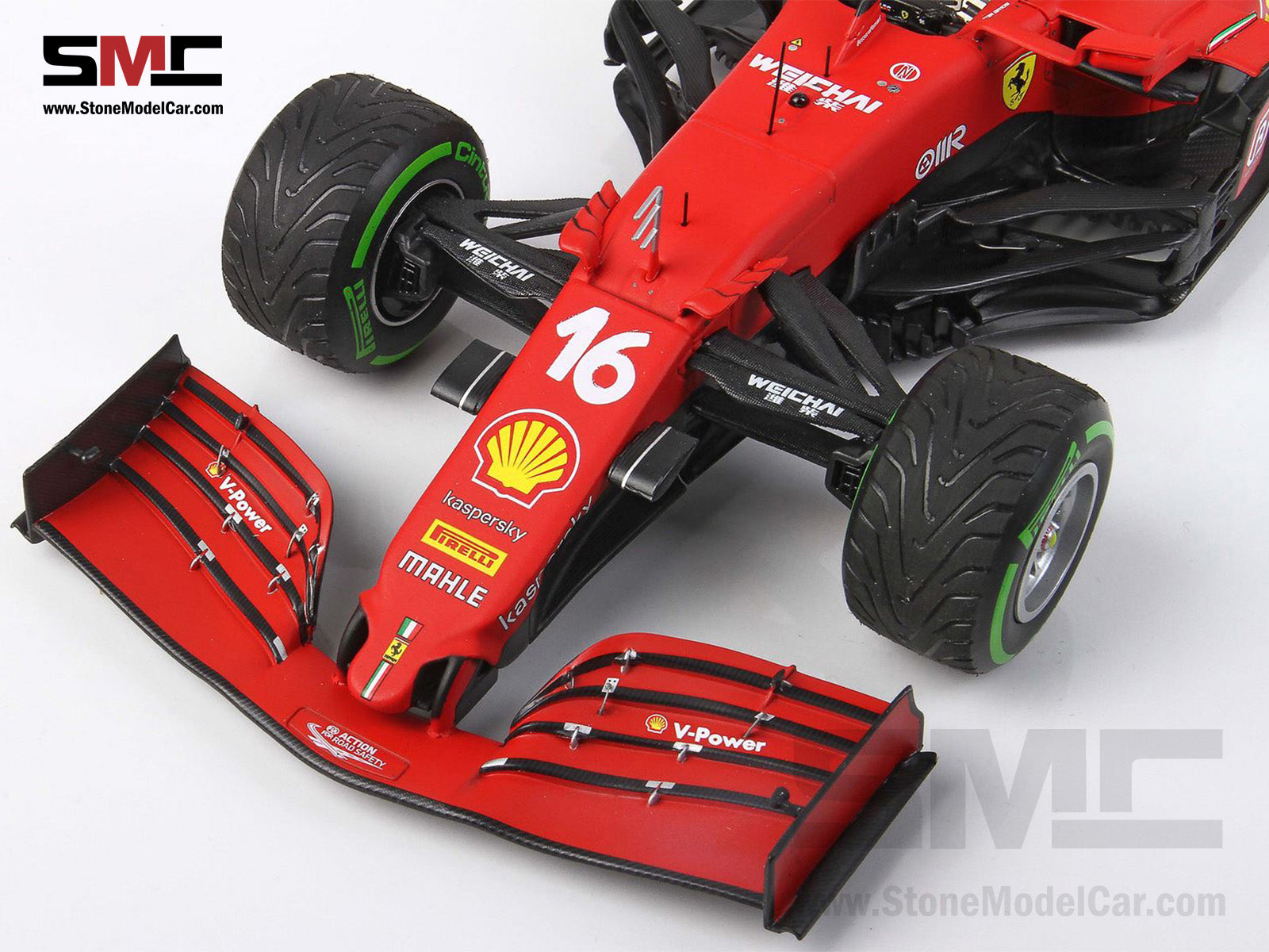 Ferrari F1 SF21 #16 Charles Leclerc Emilia Romagna GP 2021 1:18 BBR  Intermediate Tires