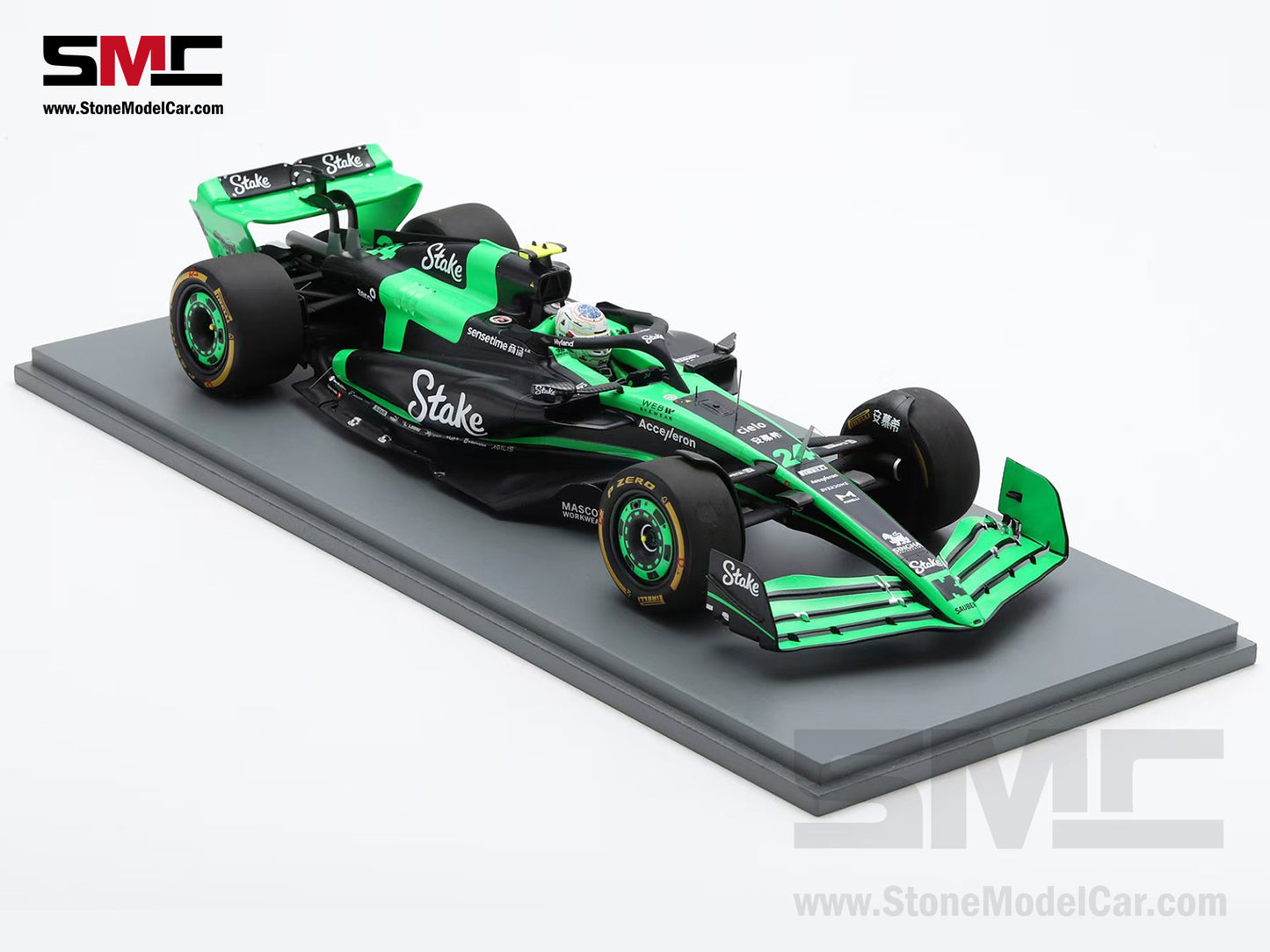 [Pre-Order] Stake F1 KICK Sauber C44 #24 Zhou Guanyu Chinese GP Home Race 2024 Spark 1:18 Special