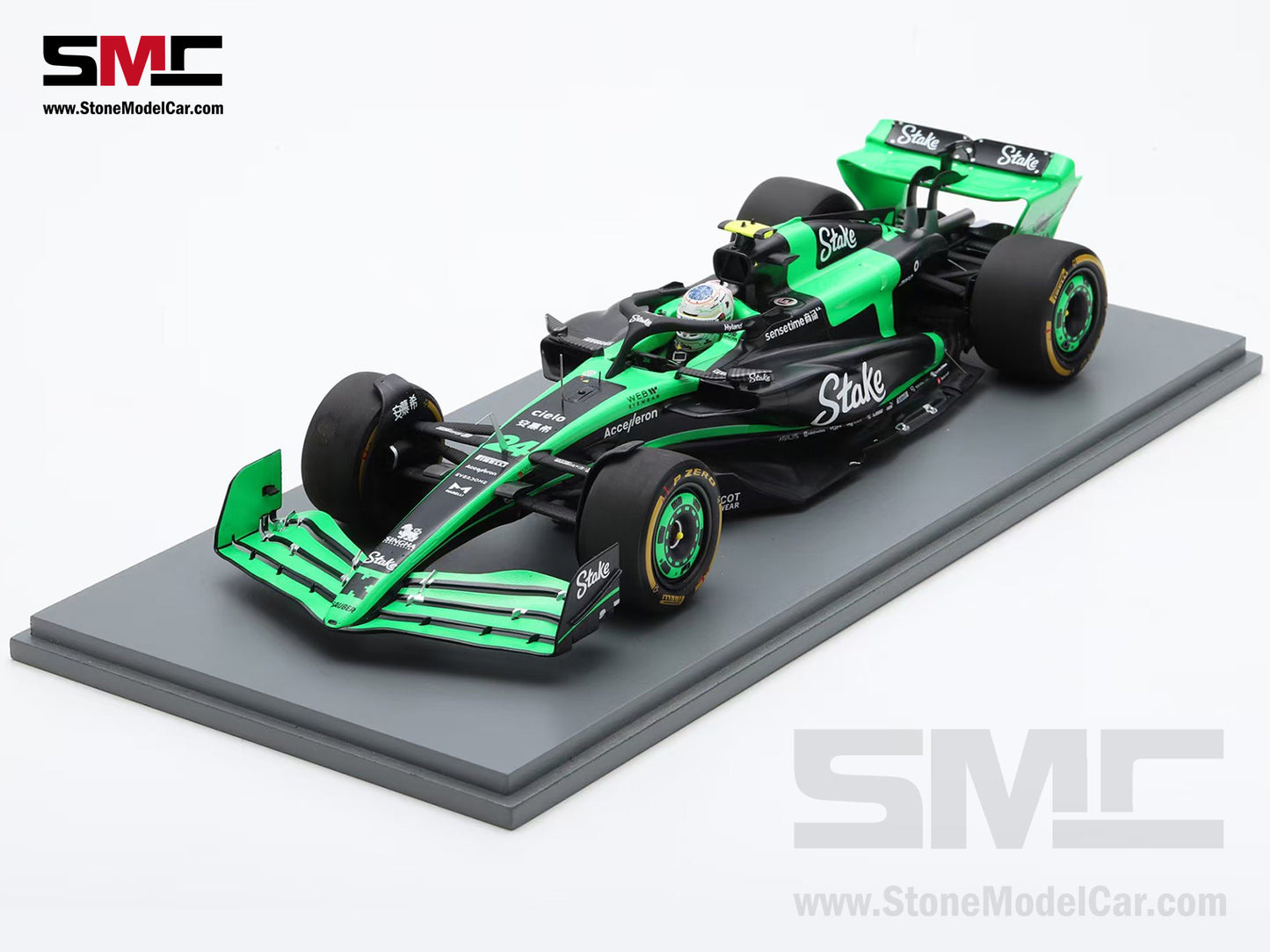 [Pre-Order] Stake F1 KICK Sauber C44 #24 Zhou Guanyu Chinese GP Home Race 2024 Spark 1:18 Special