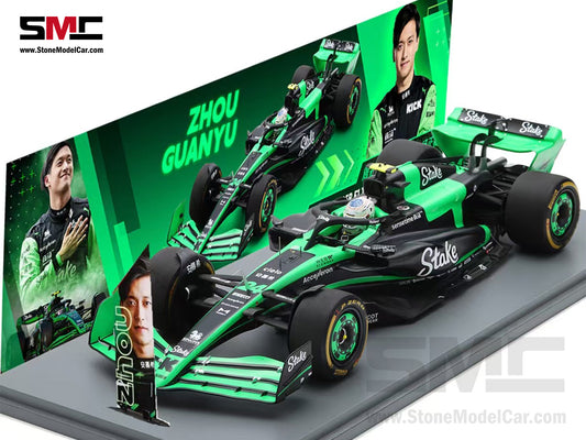 [Pre-Order] Stake F1 KICK Sauber C44 #24 Zhou Guanyu Chinese GP Home Race 2024 Spark 1:18 Special