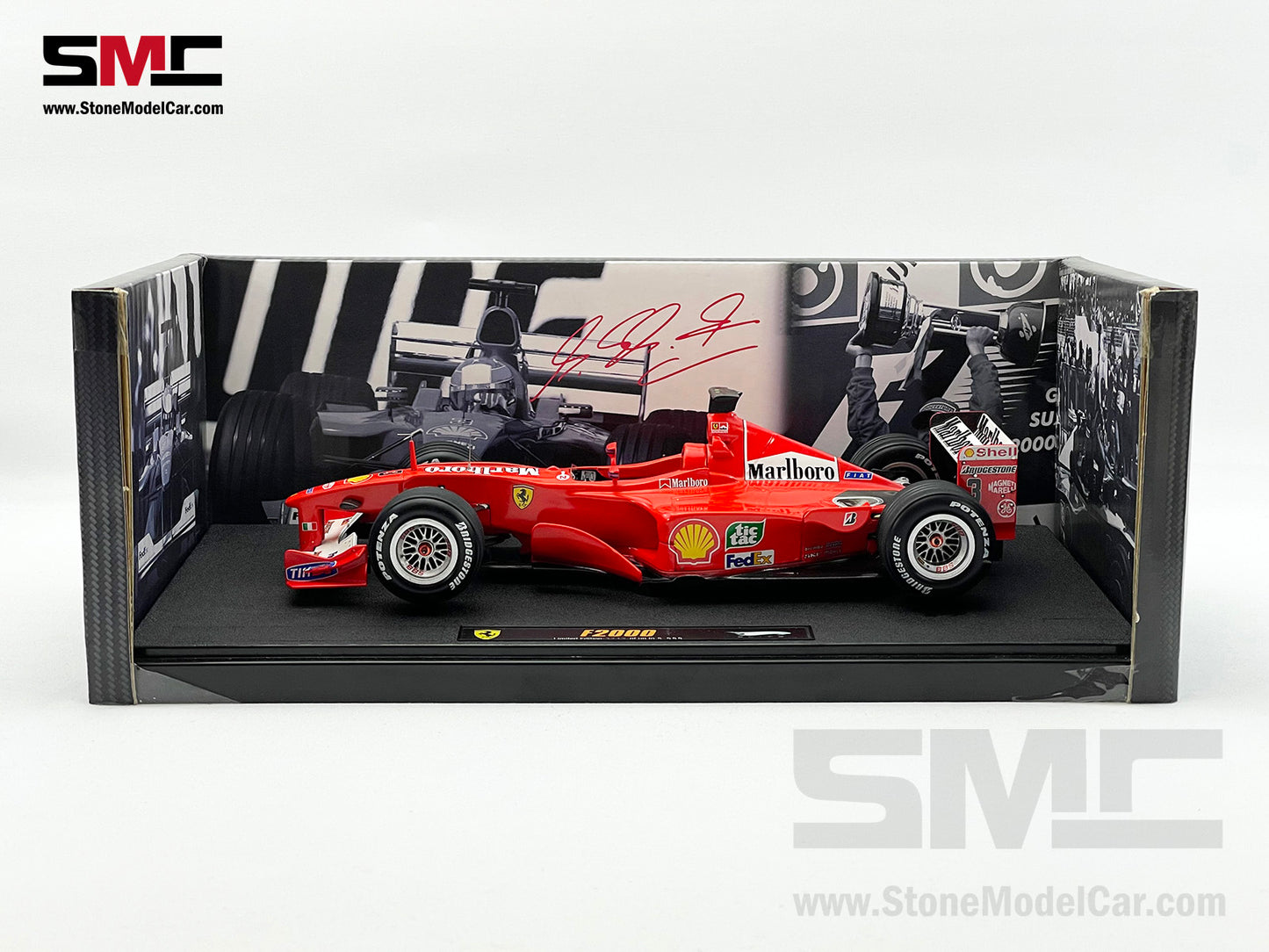 [Pre-Owned] Ferrari F1-2000 #3 Michael Schumacher Japan GP 2000 3x Times World Champion Hot Wheels Elite 1:18