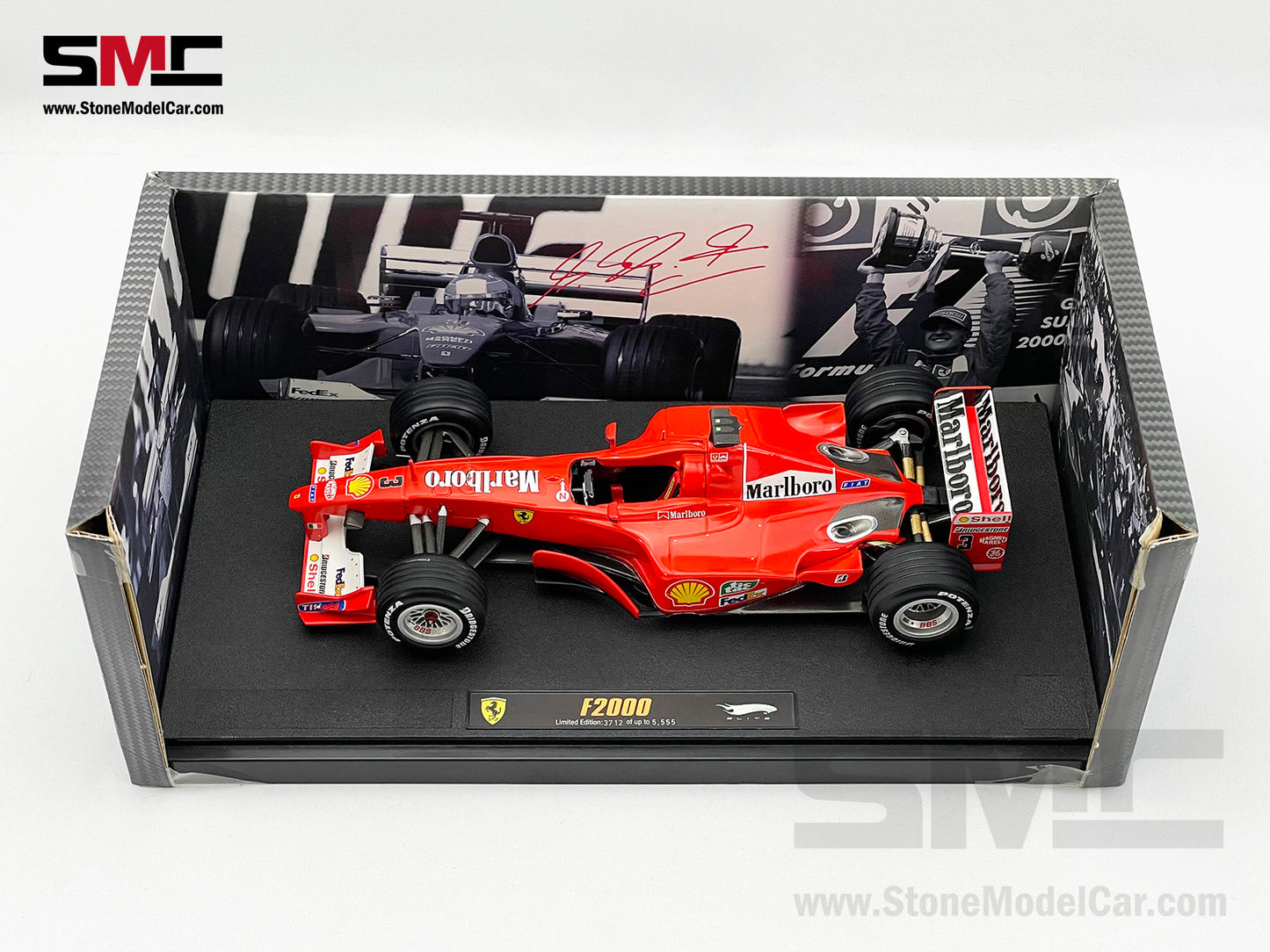 [Pre-Owned] Ferrari F1-2000 #3 Michael Schumacher Japan GP 2000 3x Times World Champion Hot Wheels Elite 1:18