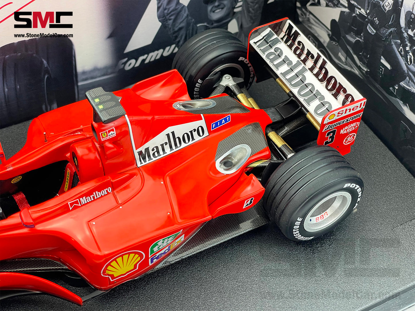 [Pre-Owned] Ferrari F1-2000 #3 Michael Schumacher Japan GP 2000 3x Times World Champion Hot Wheels Elite 1:18