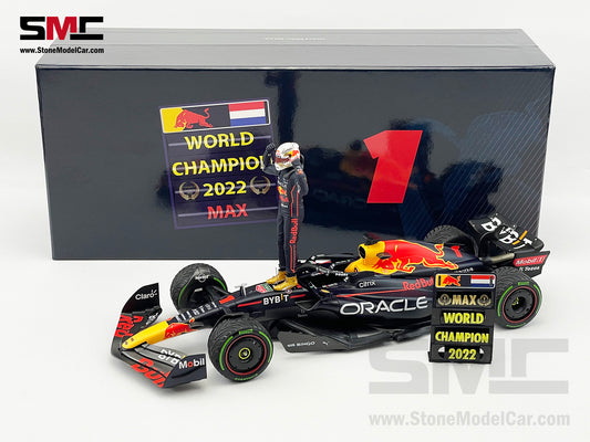 Red Bull F1 RB18 #1 Max Verstappen Japan GP 2022 World Champion 1:18 MINICHAMPS with Figure