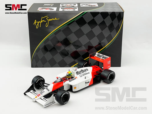 Mclaren MP4/4 #12 Ayrton Senna 1988 F1 World Champion 1:18 Premium X Full Open w Decal