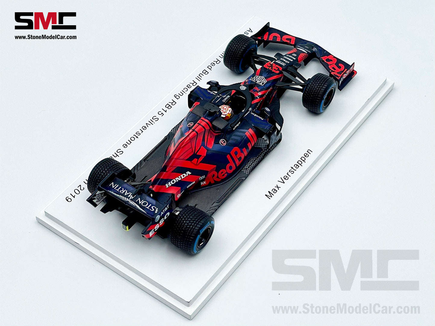 1:43 Spark Red Bull F1 RB15 33 Max Verstappen Silverstone Circuit Shakedown 2019