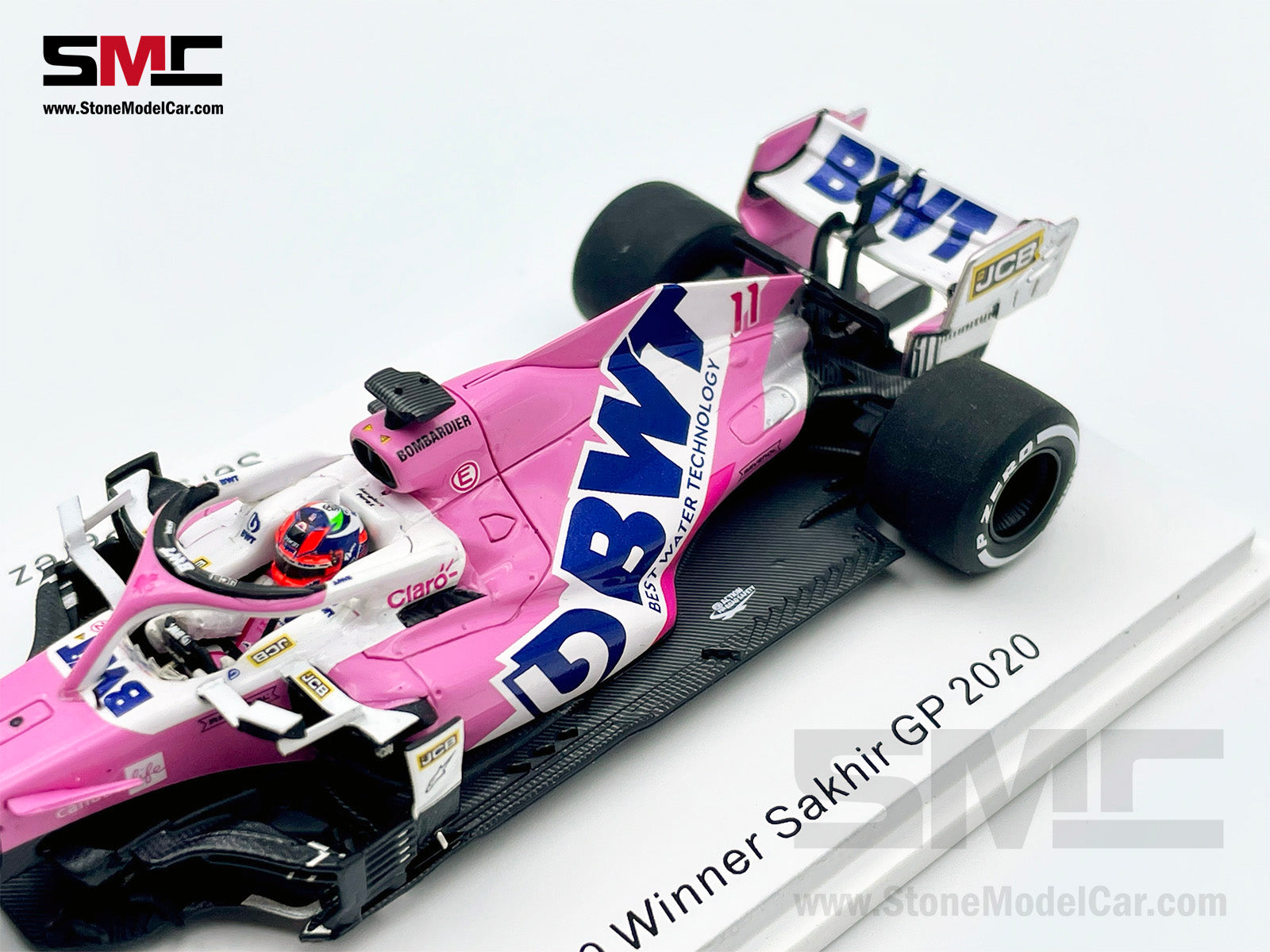 1:43 Spark BWT Racing Point F1 RP20 #11 Sergio Perez Sakhir 2020 1st Career  Win