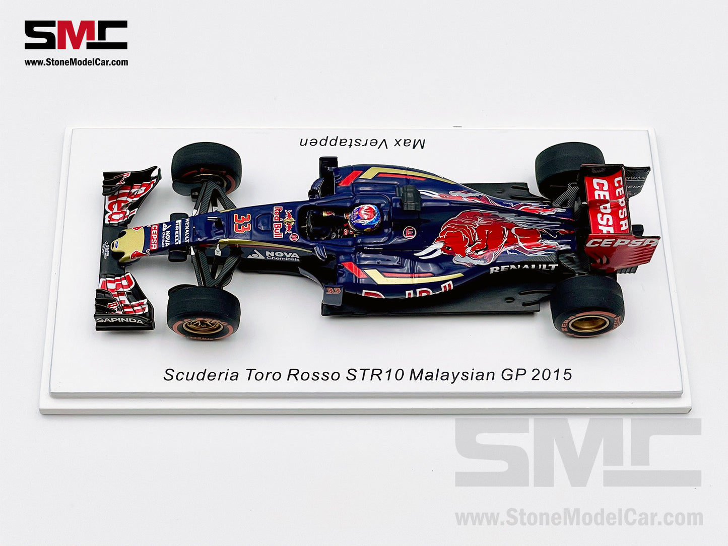 1:43 Spark Toro Rosso STR10 #33 Max Verstappen Malaysia 2015 F1 Youngest Point