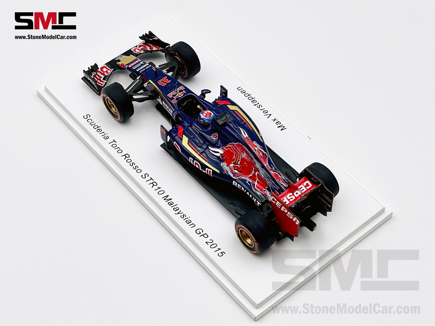 1:43 Spark Toro Rosso STR10 #33 Max Verstappen Malaysia 2015 F1 Youngest Point