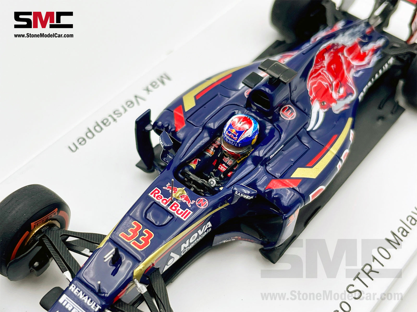 1:43 Spark Toro Rosso STR10 #33 Max Verstappen Malaysia 2015 F1 Youngest  Point