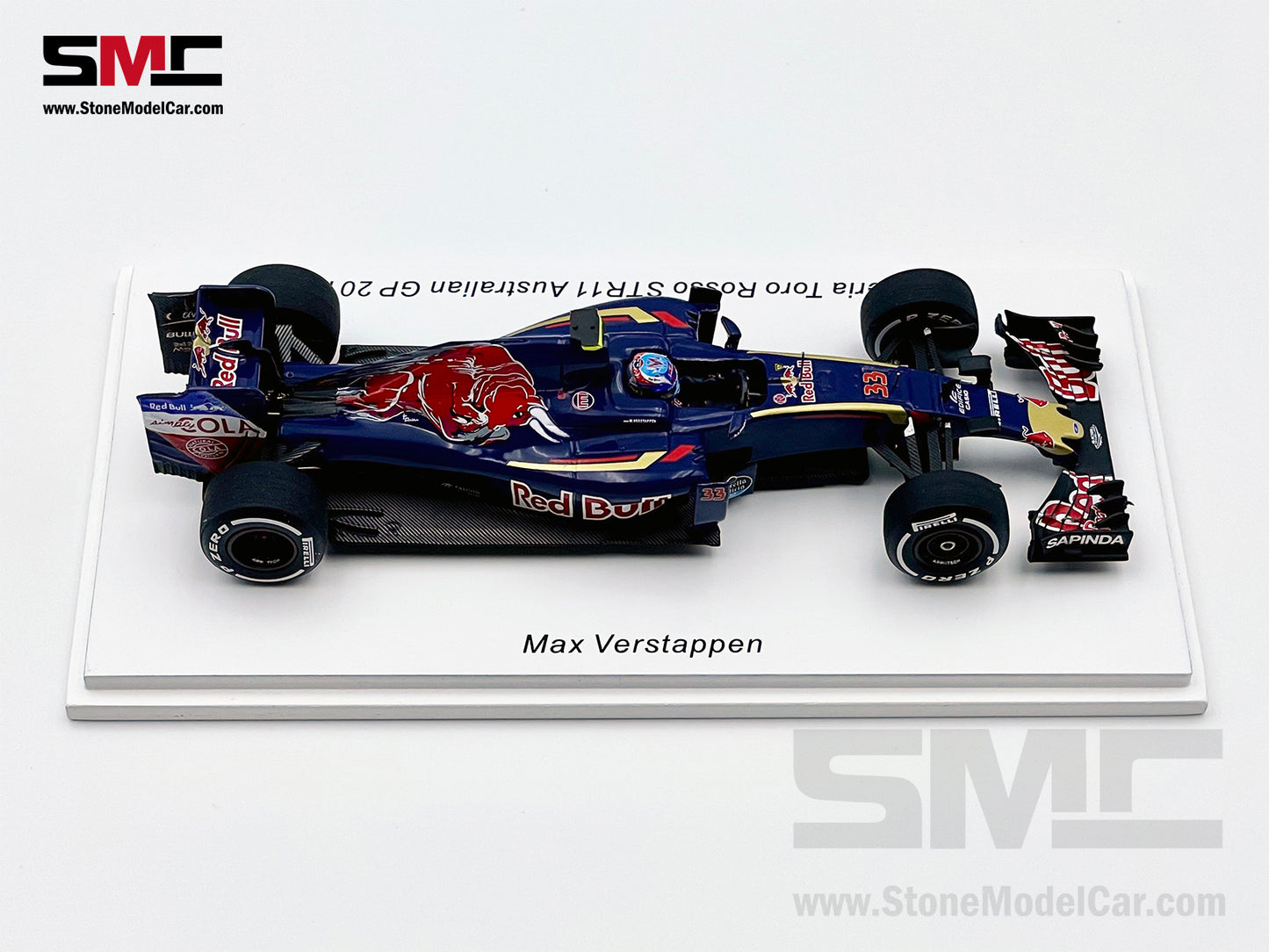 1:43 Spark Toro Rosso F1 STR11 #33 Max Verstappen Austrlia GP 10th 2016 1st Race