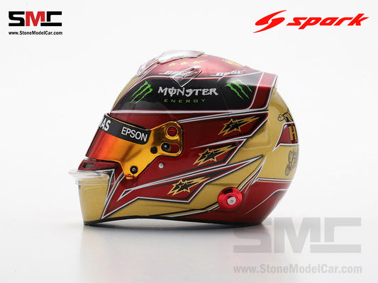 [Pre-Order] Mercedes F1 W10 #44 Lewis Hamilton Abu Dhabi GP 2019 6x Times World Champion Spark 1:5 Helmet