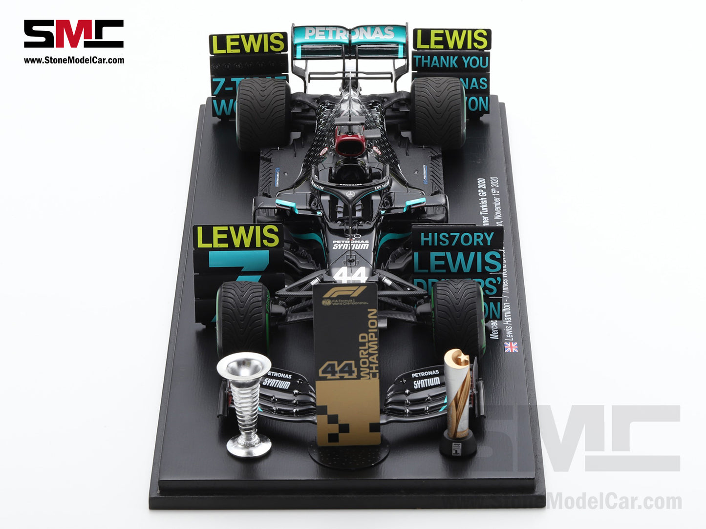 [Pre-Order] 2020 7x World Champion Mercedes F1 W11 #44 Lewis Hamilton Turkey GP 1:18 Spark Figure Special Edition