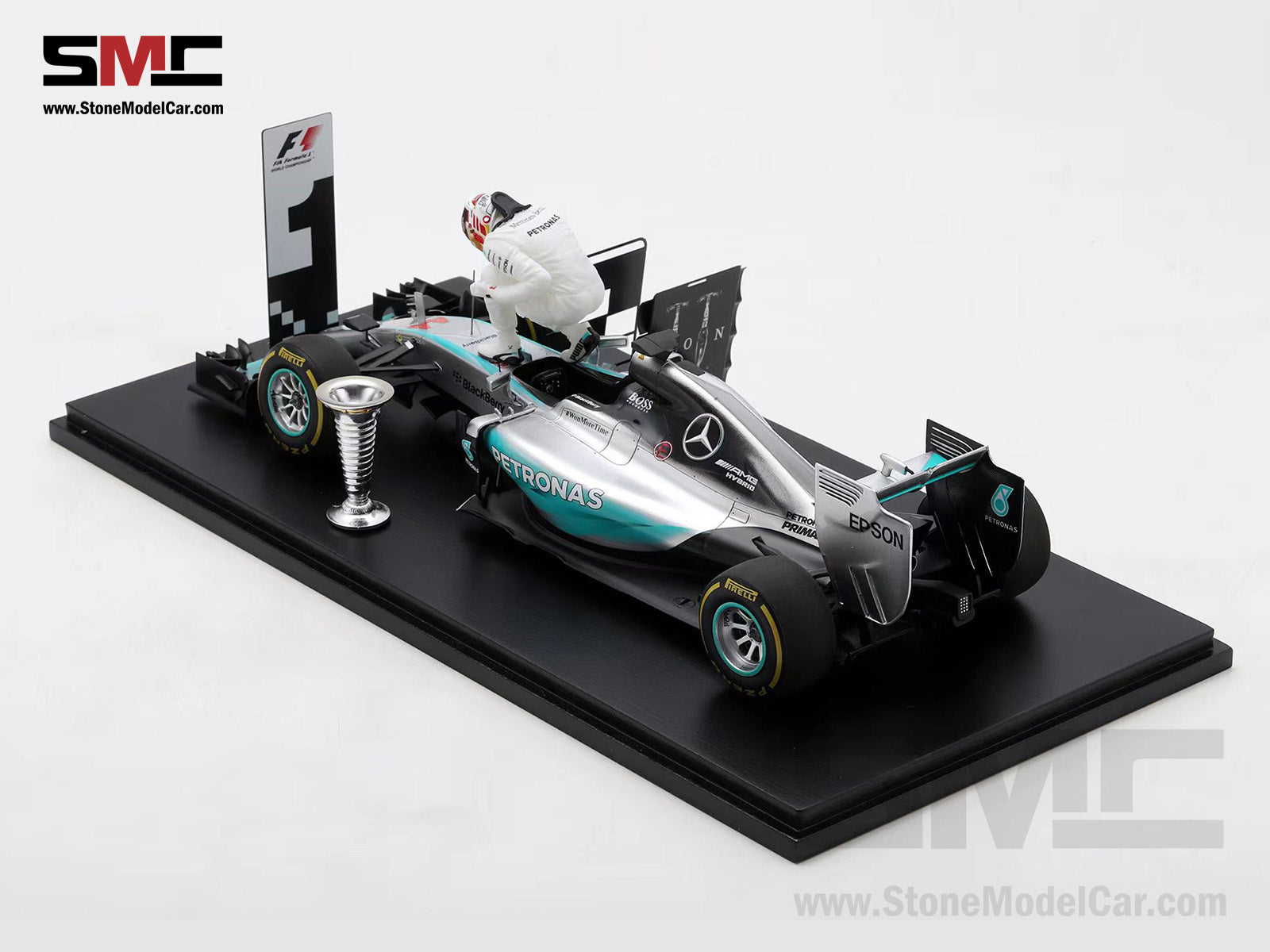 Pre-Order] 2015 3x World Champion Mercedes F1 W06 #44 Lewis Hamilton –  Stone Model
