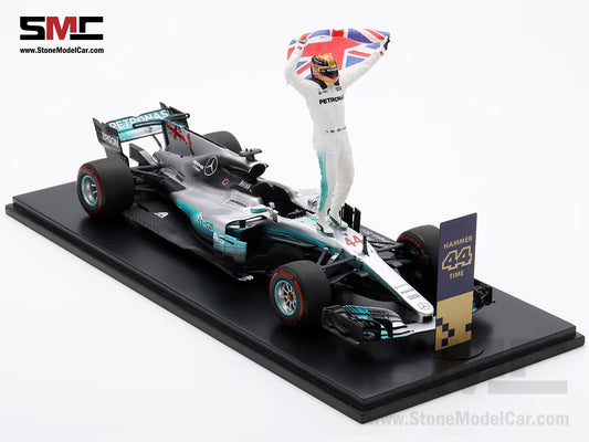 Mercedes F1 W08 #44 Lewis Hamilton Mexico GP 2017 4x World Champion 1:18 Spark with Figure