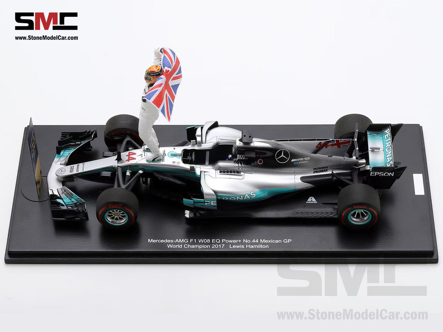 Mercedes F1 W08 #44 Lewis Hamilton Mexico GP 2017 4x World Champion 1:18 Spark with Figure