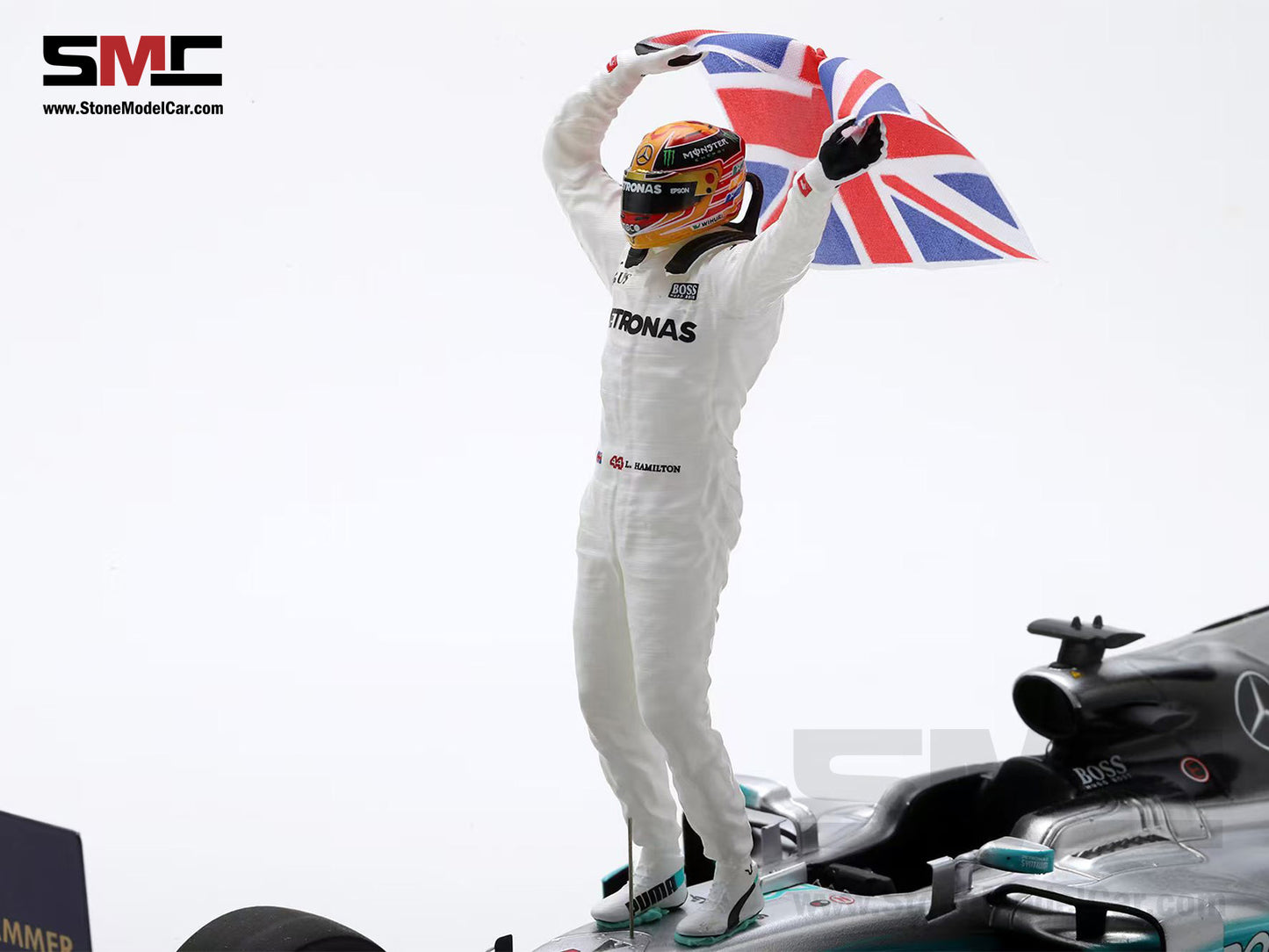 Mercedes F1 W08 #44 Lewis Hamilton Mexico GP 2017 4x World Champion 1:18 Spark with Figure