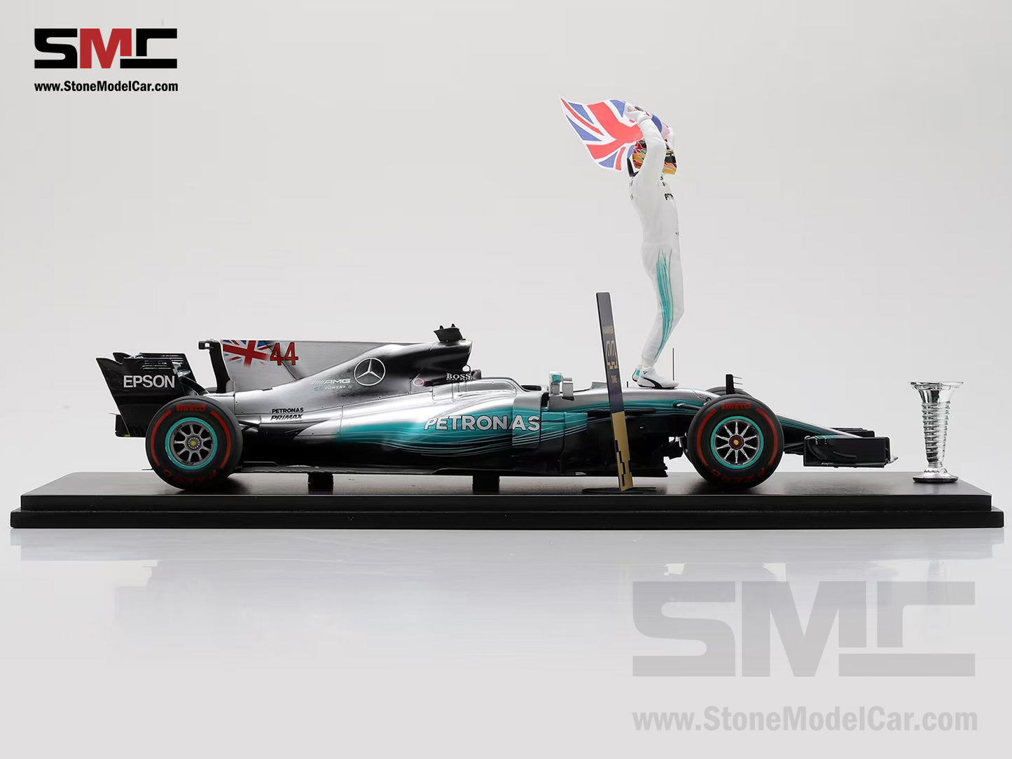 Mercedes F1 W08 #44 Lewis Hamilton Mexico GP 2017 4x World Champion 1:18 Spark with Figure