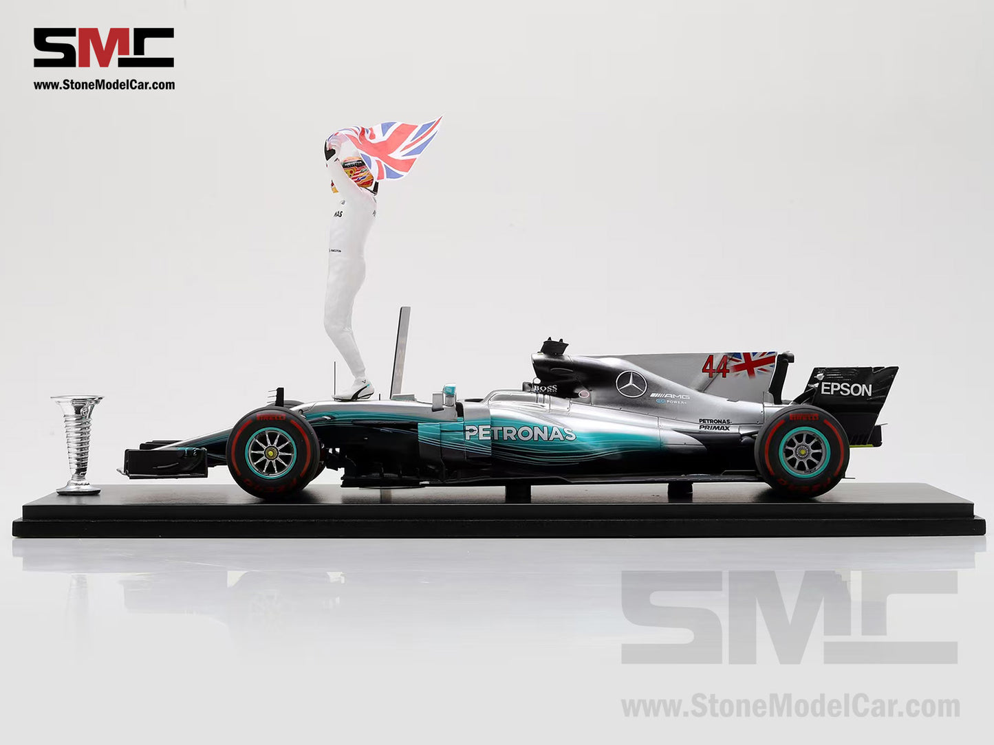 Mercedes F1 W08 #44 Lewis Hamilton Mexico GP 2017 4x World Champion 1:18 Spark with Figure