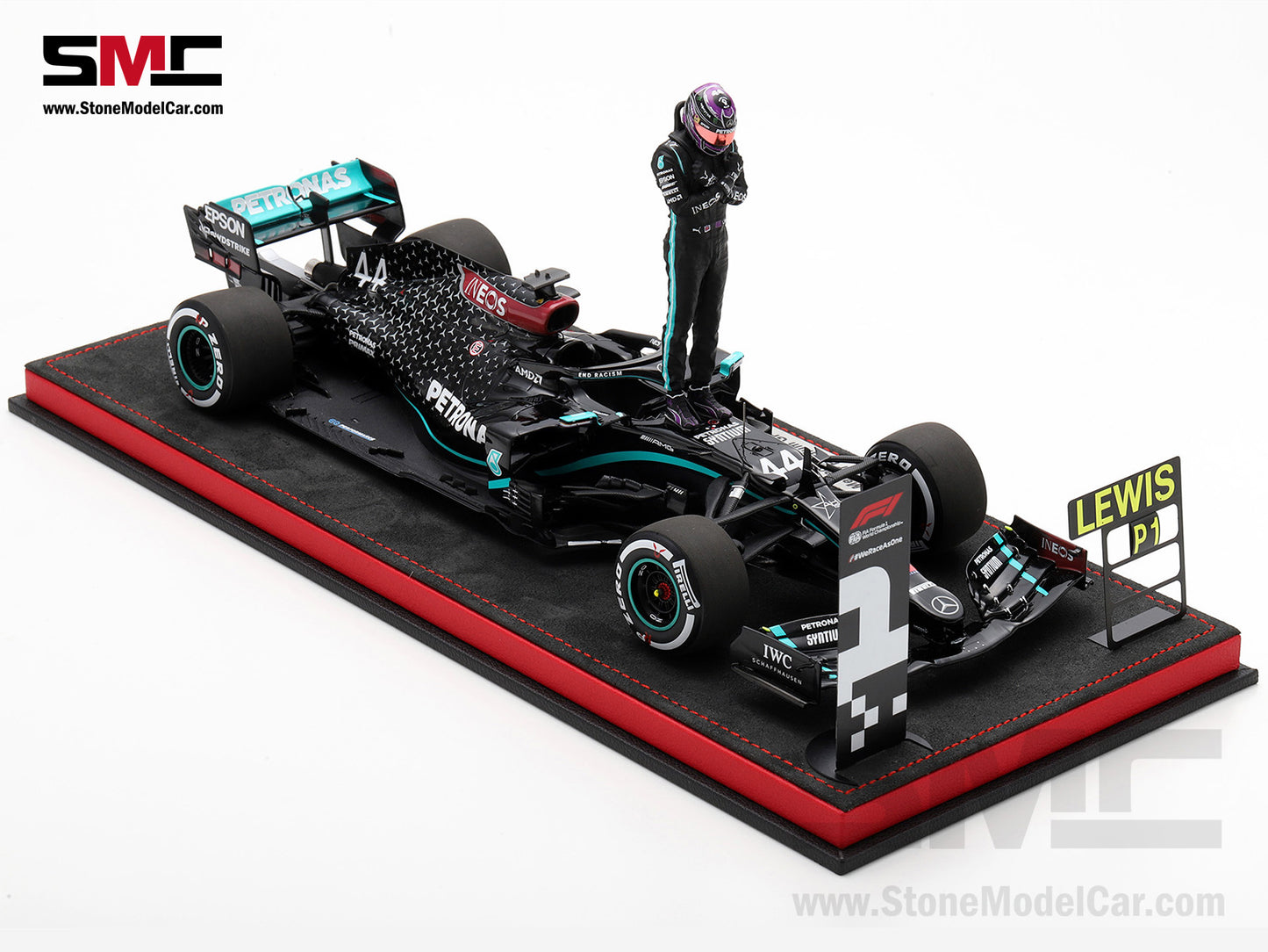 [Pre-Order] 2020 7x World Champion Mercedes F1 W11 #44 Lewis Hamilton Belgium GP 1:18 Spark Special Figure Edition