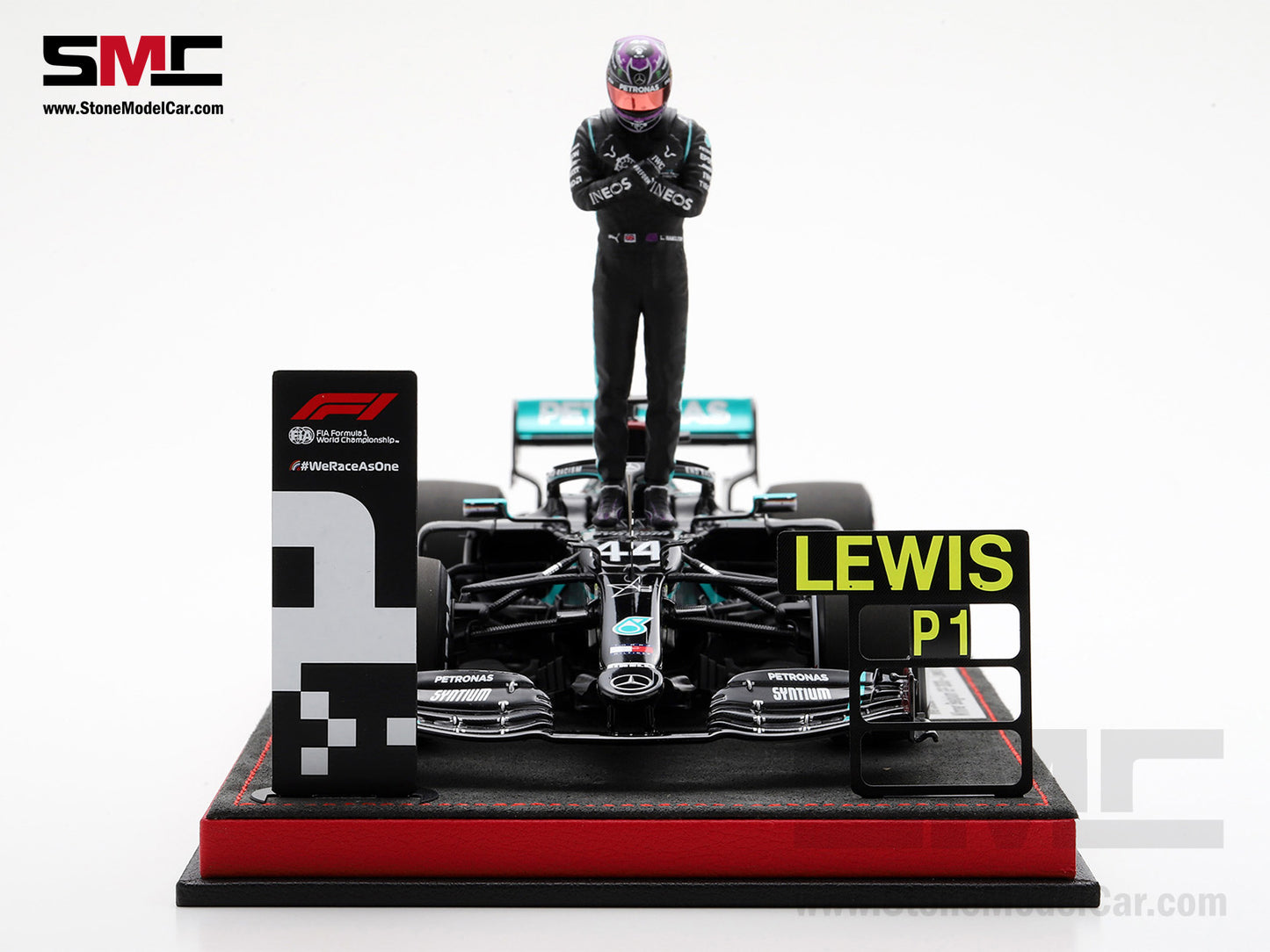 [Pre-Order] 2020 7x World Champion Mercedes F1 W11 #44 Lewis Hamilton Belgium GP 1:18 Spark Special Figure Edition