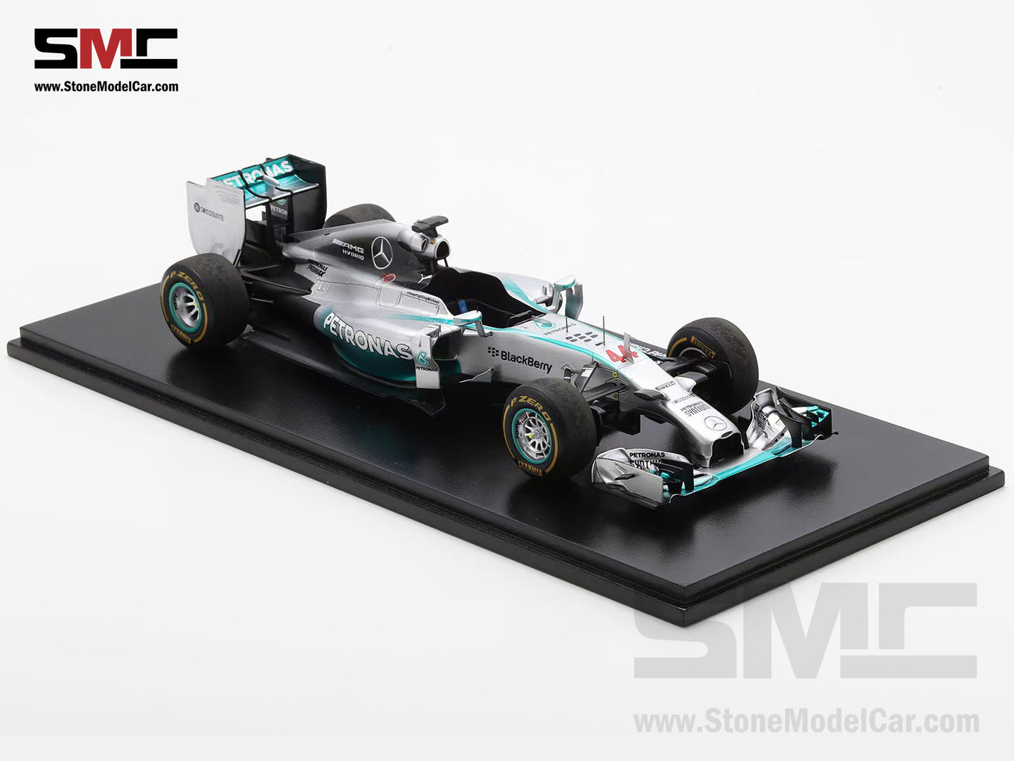 [Pre-Order] 2014 2x World Champion Mercedes F1 W05 #44 Lewis Hamilton Abu Dhabi GP 1:18 Spark with Figure