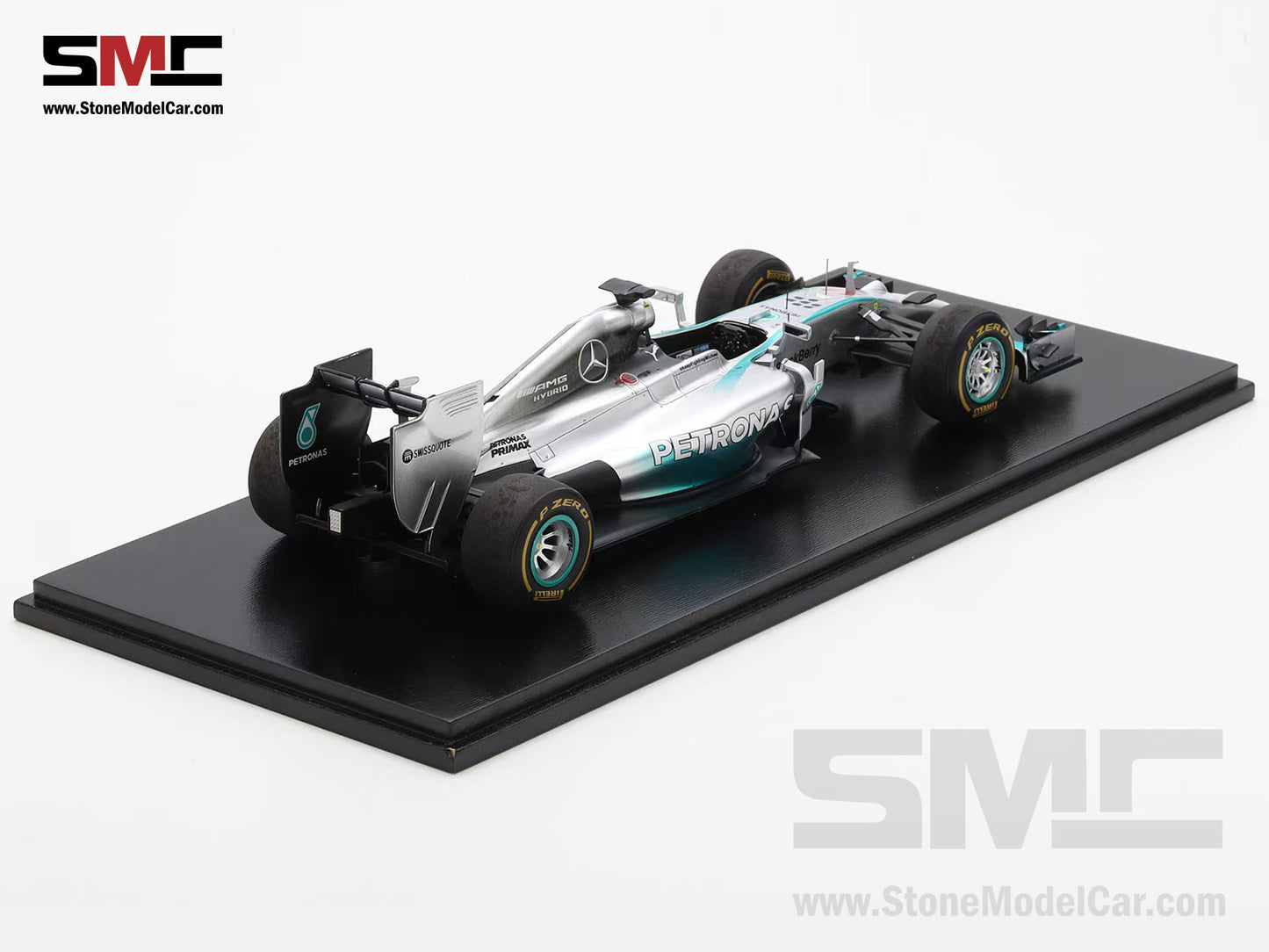 [Pre-Order] 2014 2x World Champion Mercedes F1 W05 #44 Lewis Hamilton Abu Dhabi GP 1:18 Spark with Figure