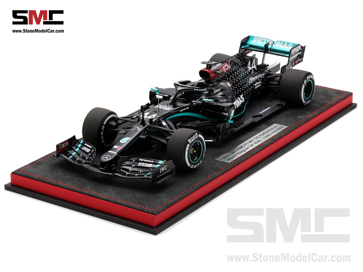 [Pre-Order] 2020 7x World Champion Mercedes F1 W11 #44 Lewis Hamilton Belgium GP 1:18 Spark Special Figure Edition