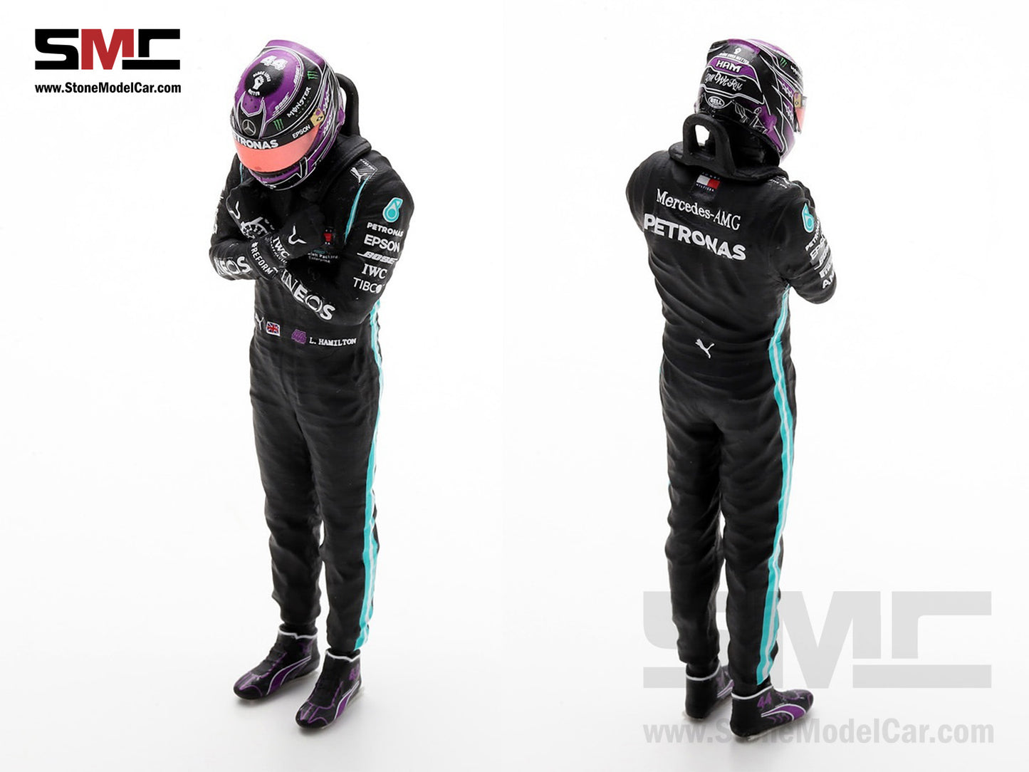 [Pre-Order] 2020 7x World Champion Mercedes F1 W11 #44 Lewis Hamilton Belgium GP 1:18 Spark Special Figure Edition