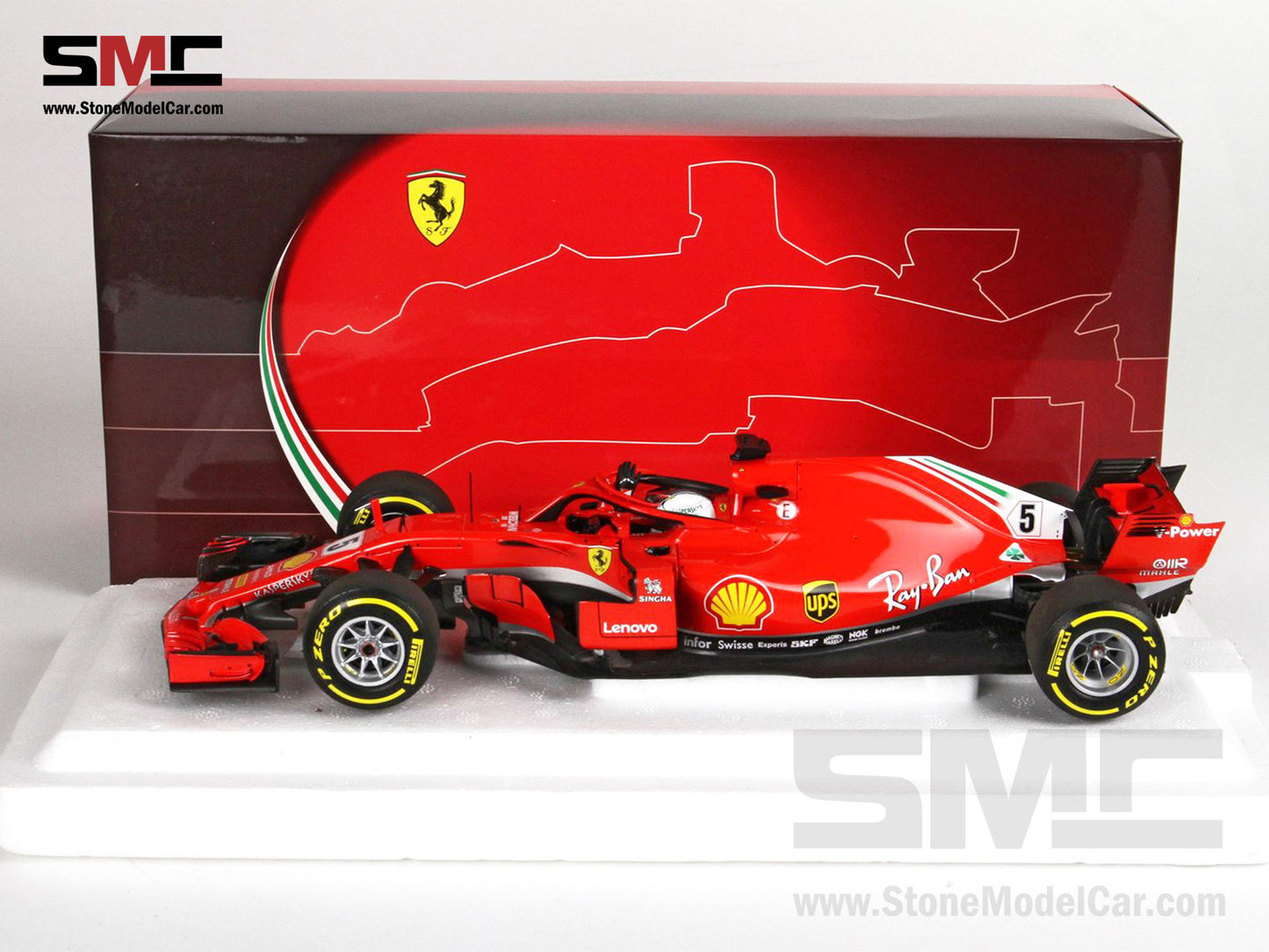 Ferrari F1 SF71H #5 Sebastian Vettel Australian GP Winner 2018 1:18 BBR BBR181805