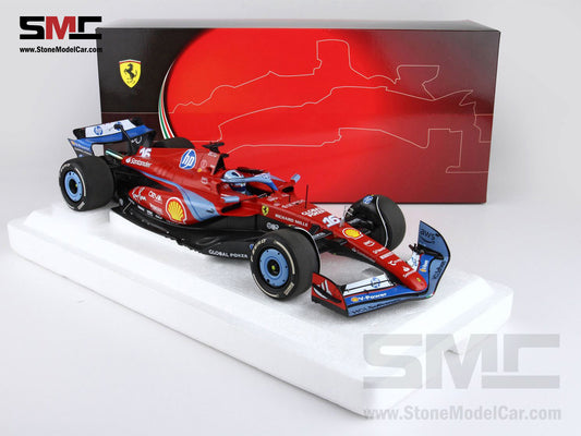 [Pre-Order] Ferrari F1 SF-24 #16 Charles Leclerc USA Miami GP 2024 BBR 1:18 Polifoam Packaging